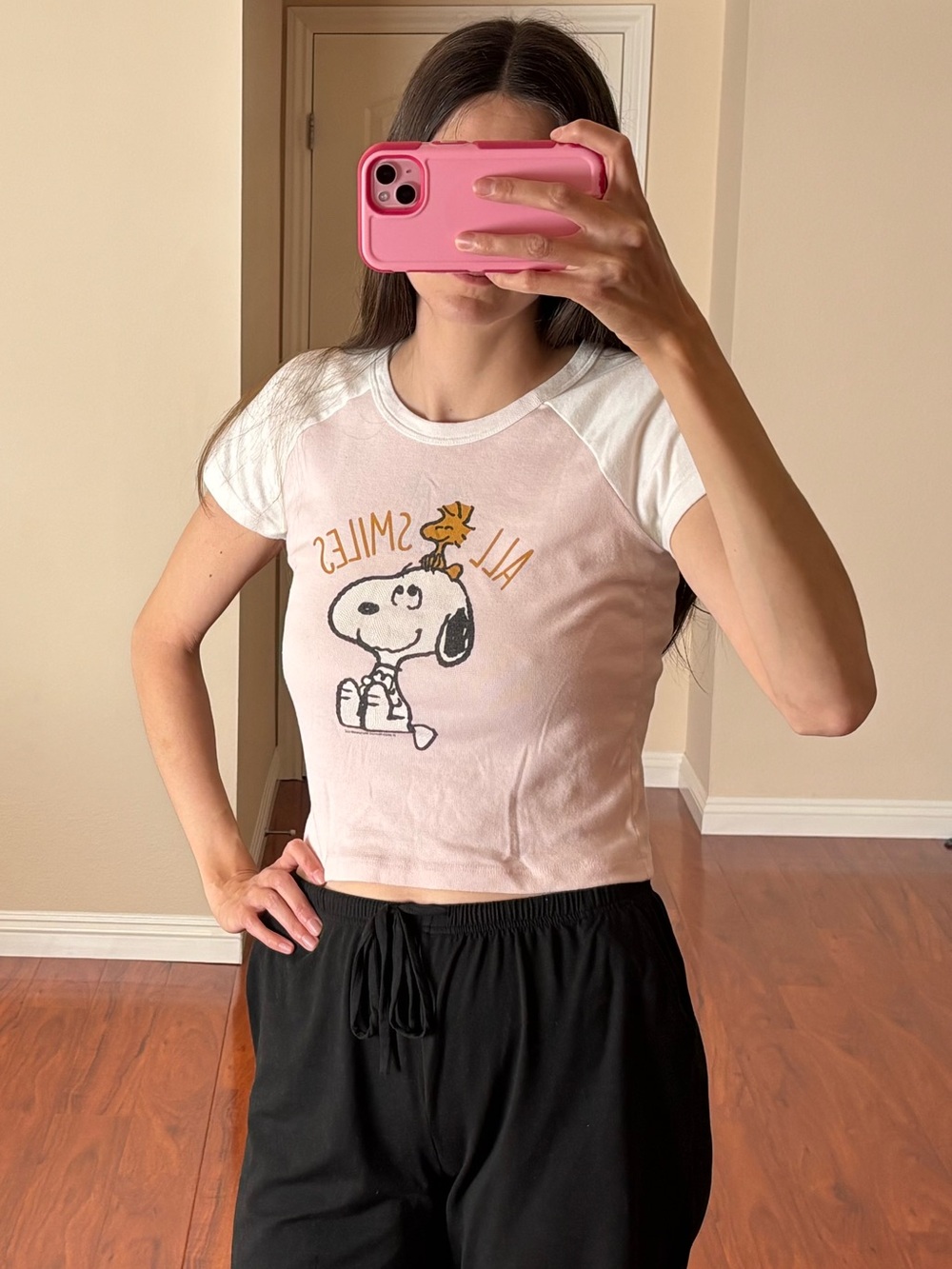 Snoopy 'All Smiles' Cropped Tee
